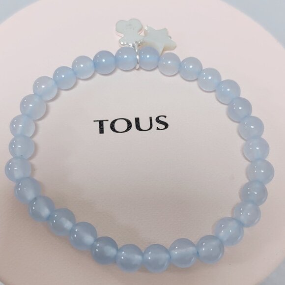 TOUS Bracelet Quartzite TOUS Color Bracelet with Bear & Star Pendant Women Jewel - Picture 2 of 5